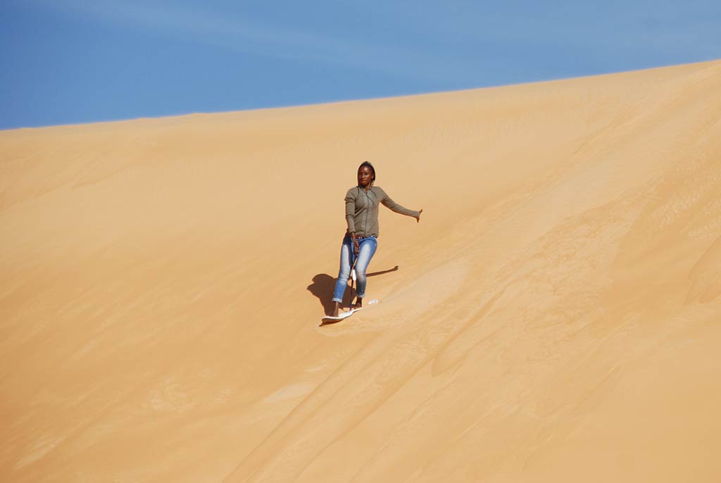 Surf sur les dunes